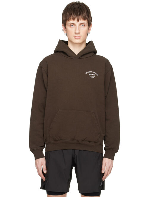 SPORTY & RICH Brown 'Wellness' Hoodie