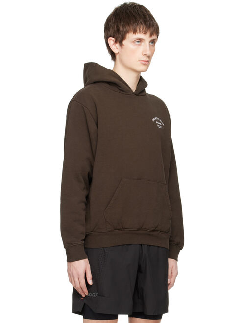 SPORTY & RICH Brown 'Wellness' Hoodie