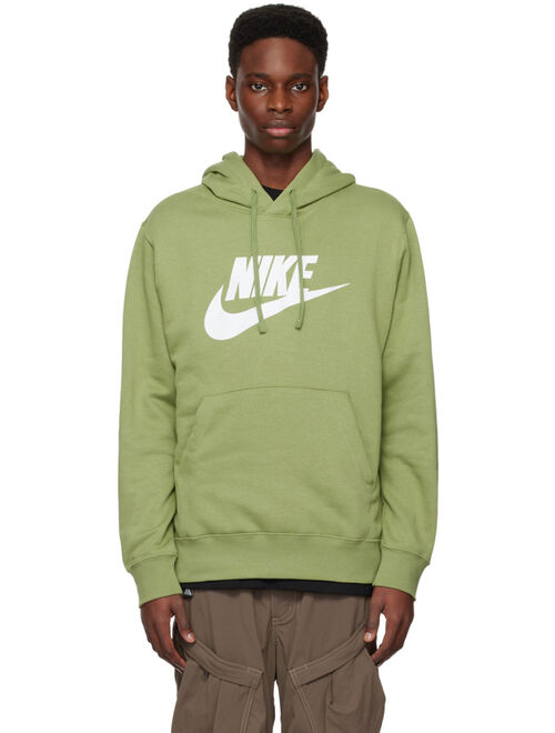 NIKE Green Drawstring Hoodie