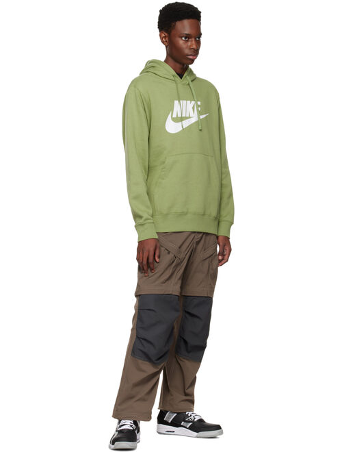 NIKE Green Drawstring Hoodie