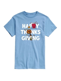 Licensed Character Men's Peanuts Happy Thanksgiving Tee