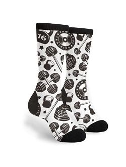 Yilad Funny Duck Crew Socks Dress Socks Casual Mid Calf Socks For Women Men