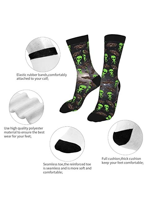 Yilad Funny Duck Crew Socks Dress Socks Casual Mid Calf Socks For Women Men