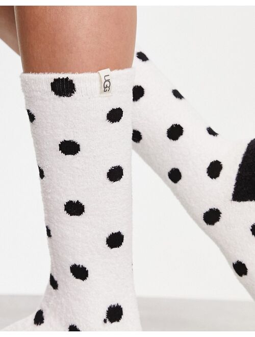 UGG Leslie graphic socks in spot print