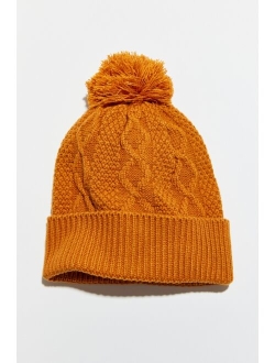 Demi Cable Knit Pom Beanie