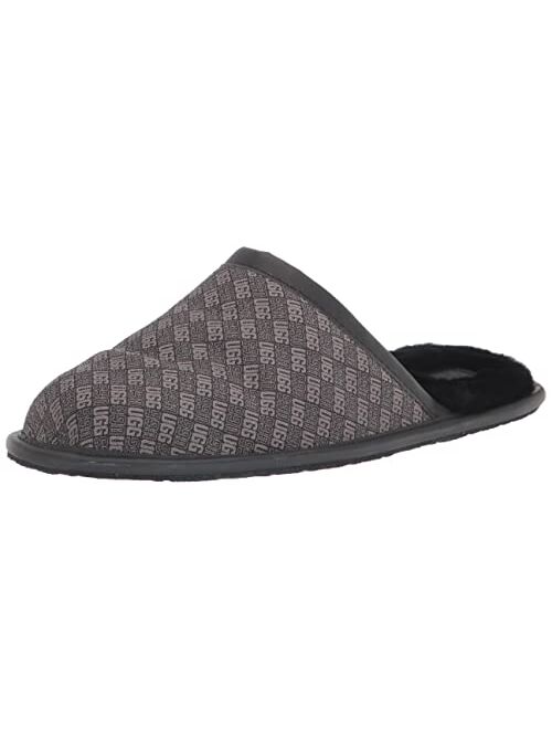 UGG Men's Scuff Logo Jacquard Slipper