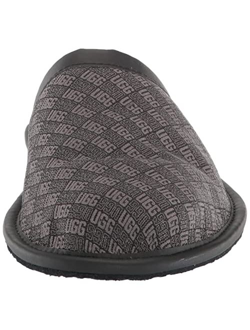 UGG Men's Scuff Logo Jacquard Slipper