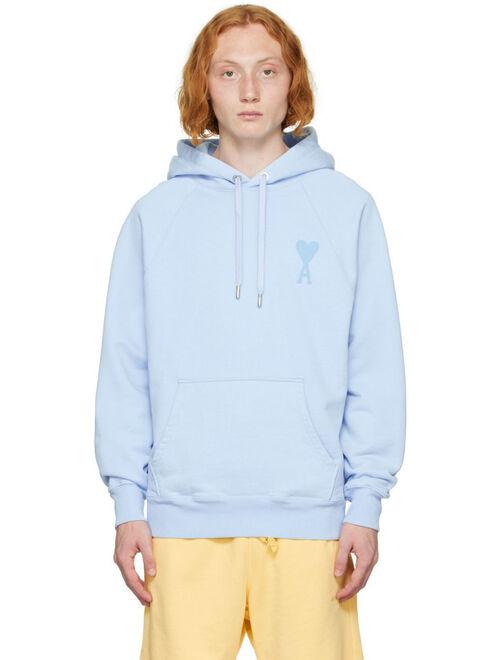 AMI ALEXANDRE MATTIUSSI Blue Ami De Coeur Hoodie