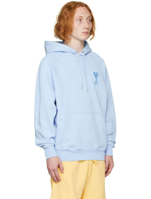 AMI ALEXANDRE MATTIUSSI Blue Ami De Coeur Hoodie