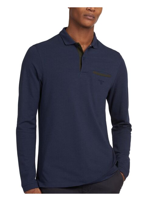 BARBOUR Men's Essential Long-Sleeve Pocket Polo Shirt