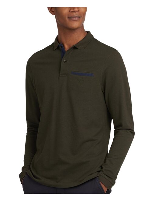 BARBOUR Men's Essential Long-Sleeve Pocket Polo Shirt