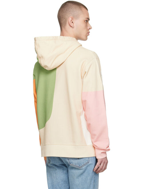 MAISON KITSUNE Multicolor All-Over Pastel Composition Hoodie