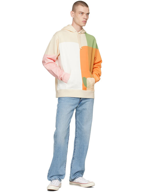 MAISON KITSUNE Multicolor All-Over Pastel Composition Hoodie