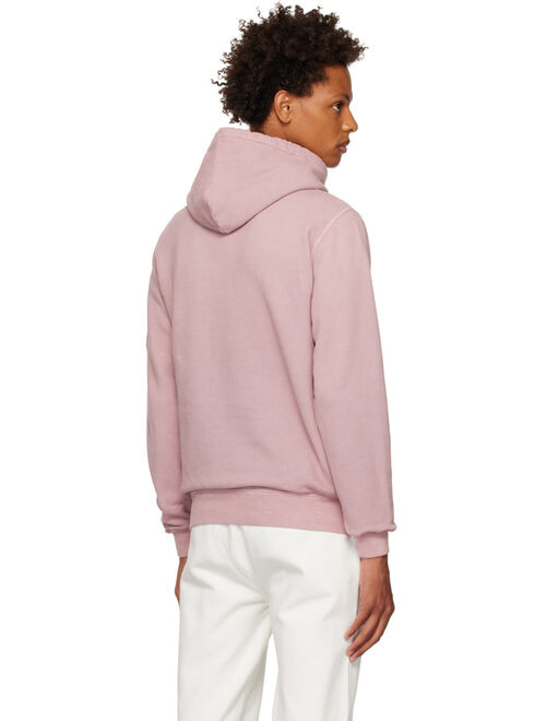 C.P. COMPANY Pink Brushed & Emerized Hoodie