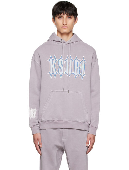 KSUBI Purple Serrated Biggie Hoodie