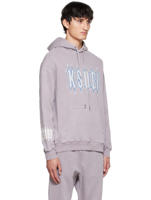 KSUBI Purple Serrated Biggie Hoodie