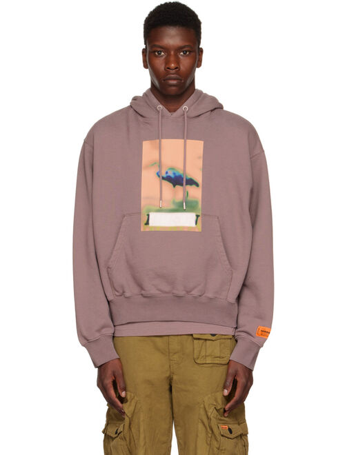 HERON PRESTON Purple Censored Hoodie