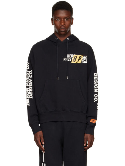 HERON PRESTON Black Real Estate Hoodie