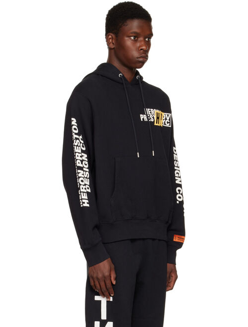 HERON PRESTON Black Real Estate Hoodie