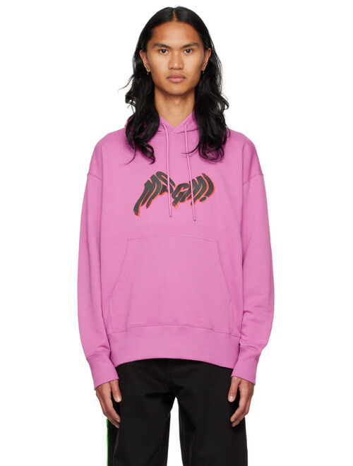 MSGM Purple Bonded Hoodie