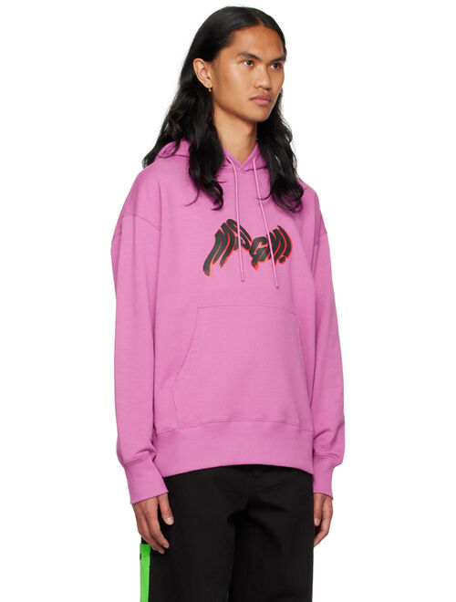 MSGM Purple Bonded Hoodie