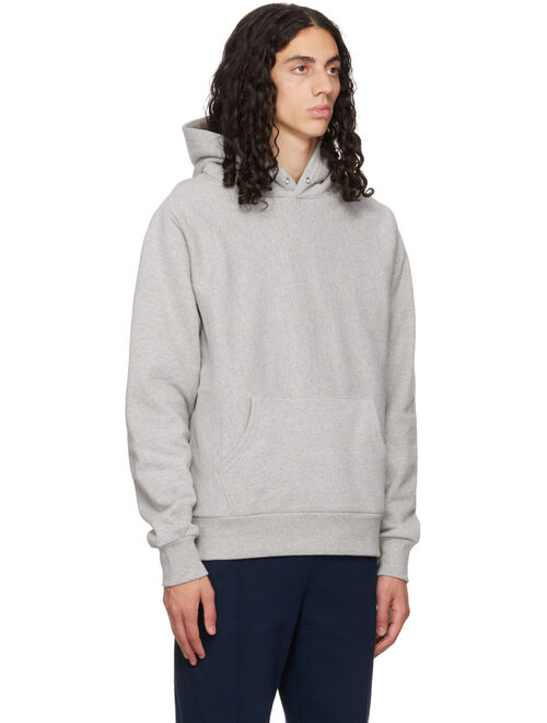 NOAH Gray Winged Foot Hoodie