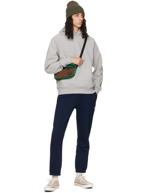 NOAH Gray Winged Foot Hoodie