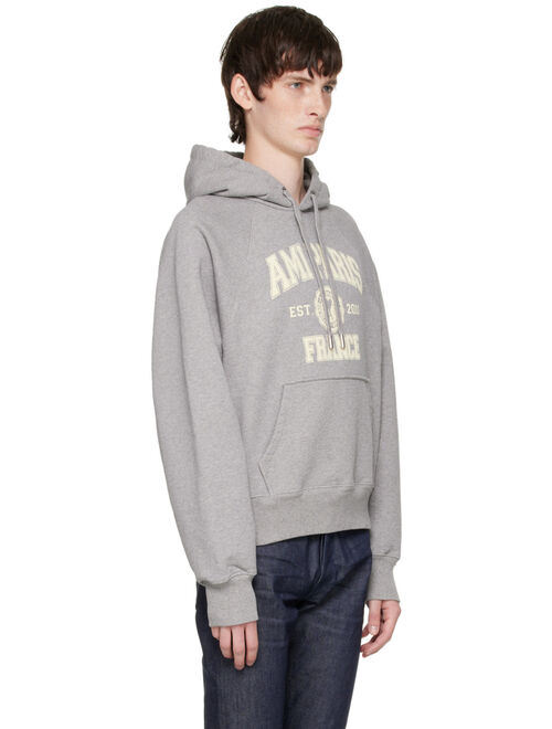 AMI ALEXANDRE MATTIUSSI Gray Ami Paris Hoodie