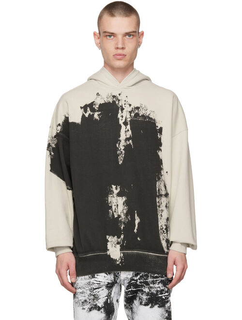 A-COLD-WALL* Off-White & Black Print Hoodie