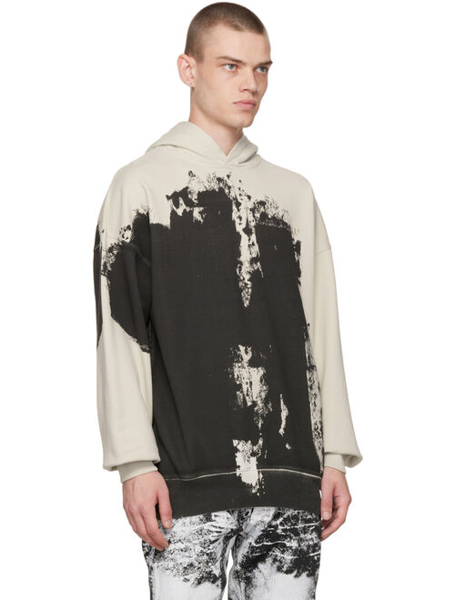 A-COLD-WALL* Off-White & Black Print Hoodie