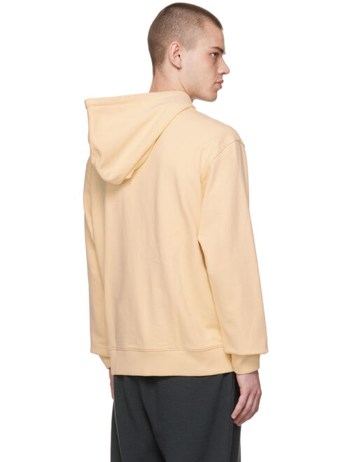 SOLID HOMME Yellow Embroidered Hoodie