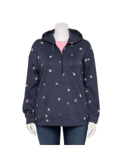 Plus Size Croft & Barrow Athleisure Zippered Hoodie