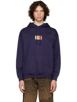 RASSVET Navy Graphic Patch Hoodie