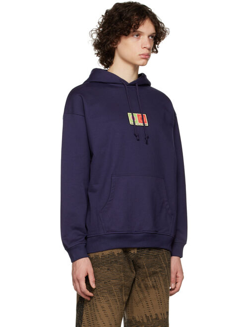 RASSVET Navy Graphic Patch Hoodie