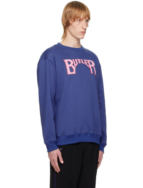 BUTLER SVC SSENSE Exclusive Blue Arch Sweatshirt