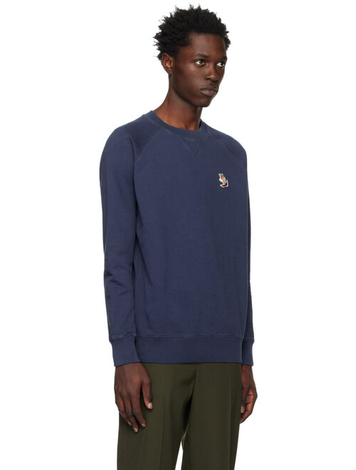 MAISON KITSUNE Blue Dressed Fox Sweatshirt