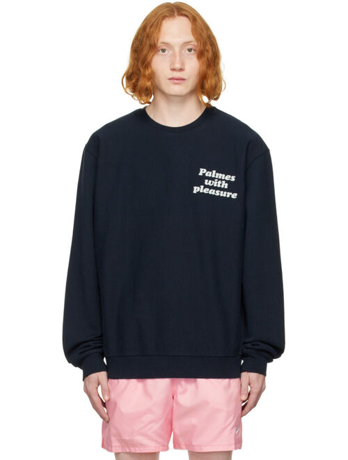 PALMES Navy 'Pleasure' Sweatshirt