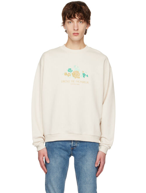 DROLE DE MONSIEUR Off-White Fleur Sweatshirt