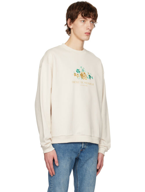 DROLE DE MONSIEUR Off-White Fleur Sweatshirt