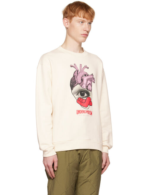 UNDERCOVERISM Off-White Heart Sweatshirt