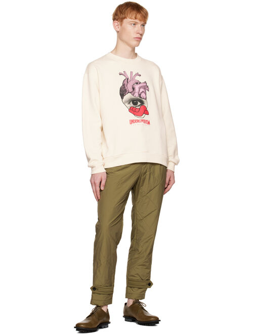 UNDERCOVERISM Off-White Heart Sweatshirt