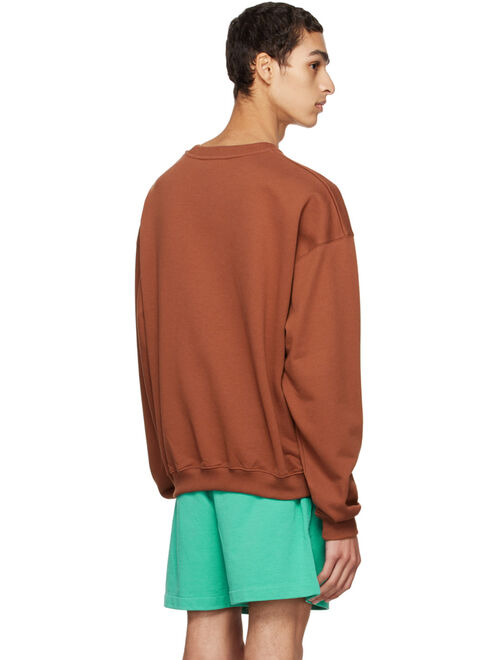 DROLE DE MONSIEUR Brown 'Le Sweat Classique Drole' Sweatshirt