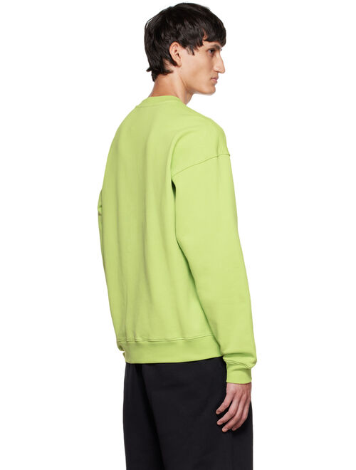 MOSCHINO Green Double Question Mark Sweatshirt