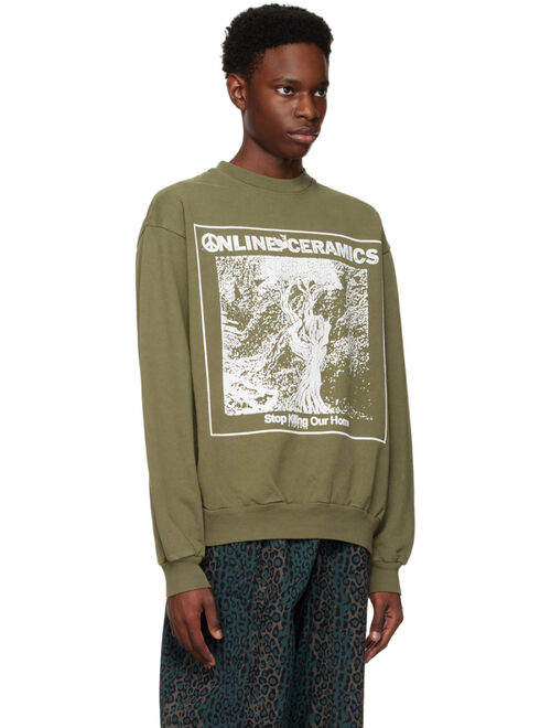 ONLINE CERAMICS Green 'Nature Equals Nurture' Sweatshirt