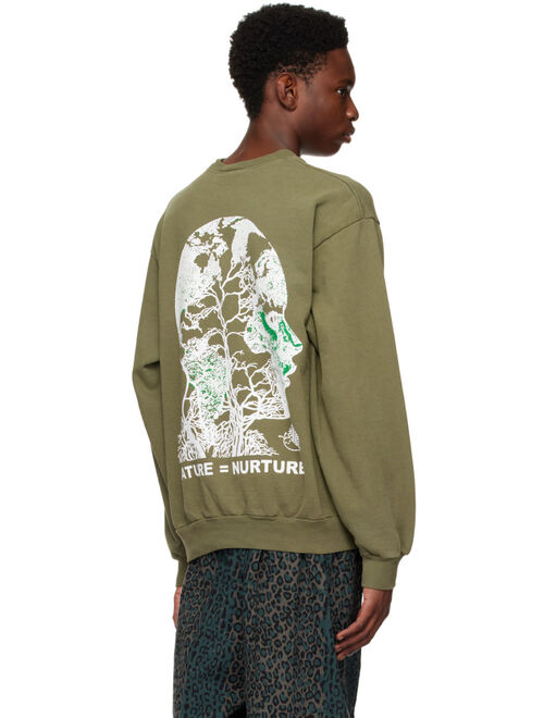 ONLINE CERAMICS Green 'Nature Equals Nurture' Sweatshirt