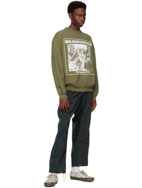 ONLINE CERAMICS Green 'Nature Equals Nurture' Sweatshirt