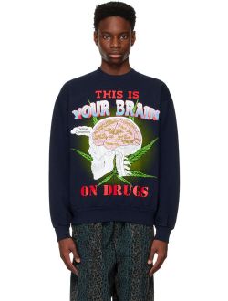 ONLINE CERAMICS Navy 'Higher Than Heaven' Sweatshirt