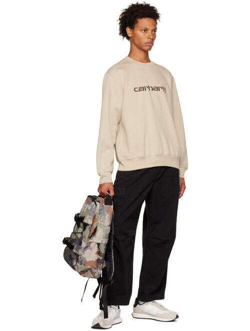 CARHARTT WORK IN PROGRESS Beige Embroidered Sweatshirt