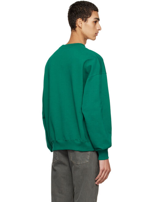 DROLE DE MONSIEUR Green 'Le Sweat Slogan' Sweatshirt