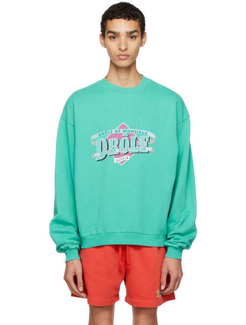 DROLE DE MONSIEUR Blue 'Apres Sport' Sweatshirt